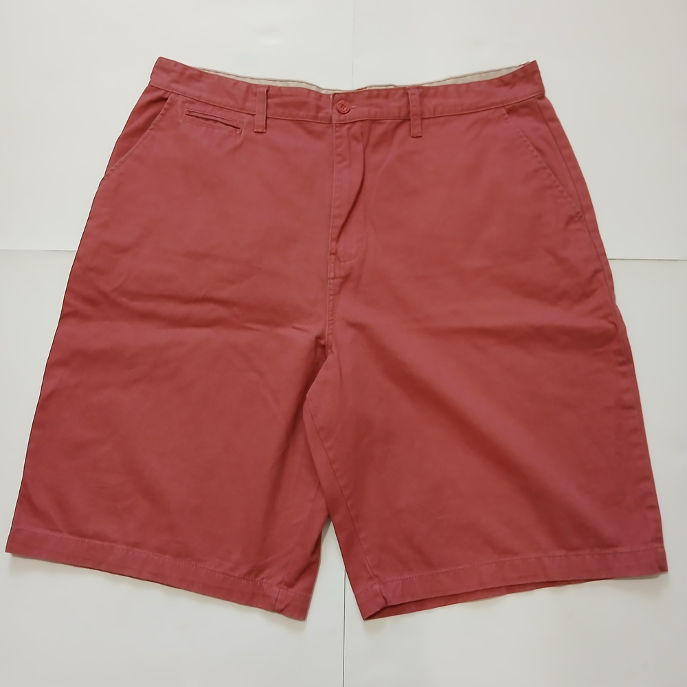 Beverly Hills Polo Club Men's Coral Flat Front Shorts